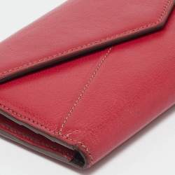 Cartier Fuchsia Leather Les Must Envelope Trifold Wallet