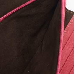 Cartier Fuchsia Leather Les Must Envelope Trifold Wallet