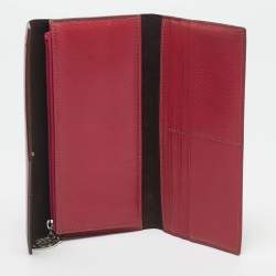 Cartier Fuchsia Leather Les Must Envelope Trifold Wallet