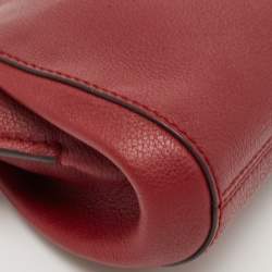 Cartier Red Leather C De Cartier Clutch