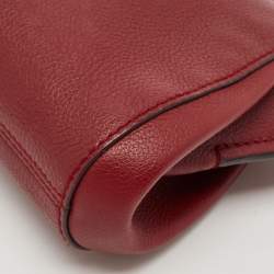 Cartier Red Leather C De Cartier Clutch
