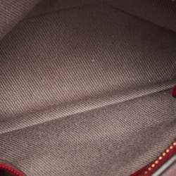 Cartier Red Leather C De Cartier Clutch