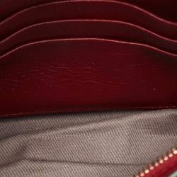 Cartier Red Leather C De Cartier Clutch