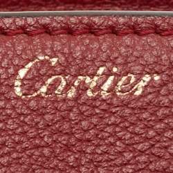 Cartier Red Leather C De Cartier Clutch