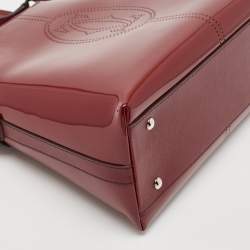 Cartier Burgundy Patent and Leather Marcello de Cartier Satchel