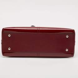 Cartier Burgundy Patent and Leather Marcello de Cartier Satchel