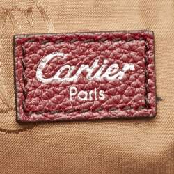 Cartier Burgundy Patent and Leather Marcello de Cartier Satchel