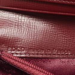 Cartier Burgundy Leather Must de Cartier Bifold Long Wallet