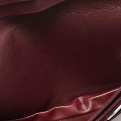 Pre Owned Cartier Black Leather Must de Cartier Bifold Long Wallet