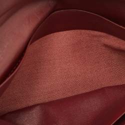 Pre Owned Cartier Burgundy Leather Must de Cartier Long Wallet