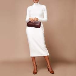 Cartier Burgundy Leather Must de Cartier Clutch