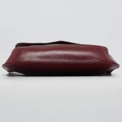 Pre Owned Cartier Burgundy Leather Must de Cartier Crossbody Bag