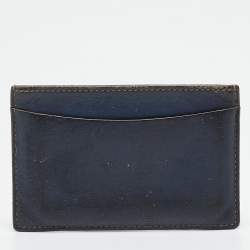 Cartier Navy Blue Leather Card Holder
