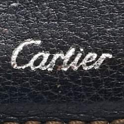 Cartier Navy Blue Leather Card Holder