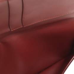 Cartier Burgundy Leather Must De Cartier Bi Fold Long Wallet
