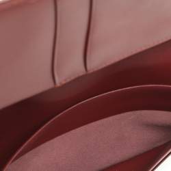 Cartier Burgundy Leather Must De Cartier Bi Fold Long Wallet