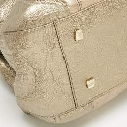 Cartier Metallic Two Tone Leather La Dona Shoulder Bag