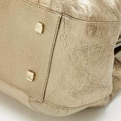 Cartier Metallic Two Tone Leather La Dona Shoulder Bag