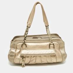 Cartier Metallic Two Tone Leather La Dona Shoulder Bag