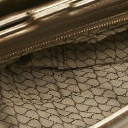 Cartier Metallic Two Tone Leather La Dona Shoulder Bag