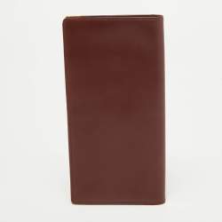 Cartier Burgundy Leather Le Must De Cartier Long Wallet