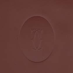 Cartier Burgundy Leather Le Must De Cartier Long Wallet