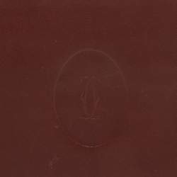 Pre Owned Cartier Burgundy Leather Must de Cartier International Wallet