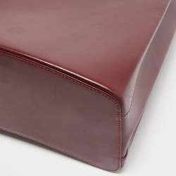 Cartier Burgundy Leather Trinity Bag