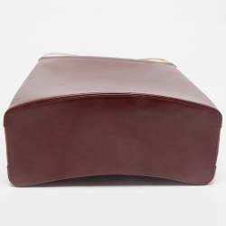 Cartier Burgundy Leather Trinity Bag