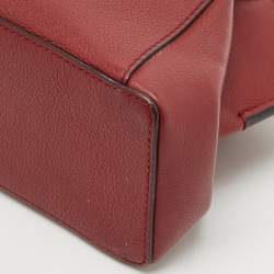 Cartier Dark Red Leather Mini C de Cartier Satchel