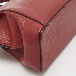 Cartier Dark Red Leather Mini C de Cartier Satchel