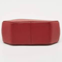 Cartier Red Leather Mini Guirlande De Cartier Top Handle Bag