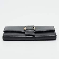 Cartier Black Leather Trinity Continental Wallet