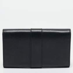 Cartier Black Leather Trinity Continental Wallet