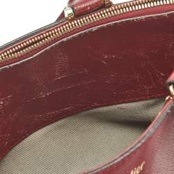 Cartier Dark Red Leather Mini C de Cartier Bag