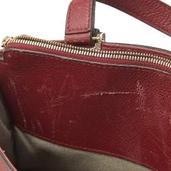 Cartier Dark Red Leather Mini C de Cartier Bag