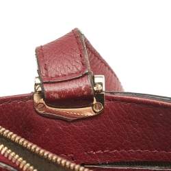 Cartier Dark Red Leather Mini C de Cartier Bag