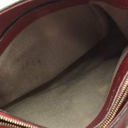 Cartier Dark Red Leather Mini C de Cartier Bag