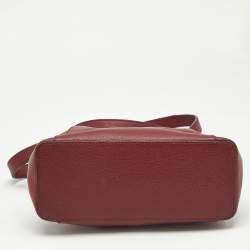 Cartier Dark Red Leather Mini C de Cartier Bag