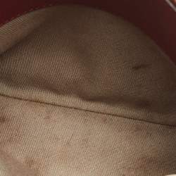 Cartier Dark Red Leather Mini C de Cartier Satchel