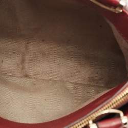 Cartier Dark Red Leather Mini C de Cartier Satchel