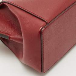 Cartier Dark Red Leather Mini C de Cartier Satchel