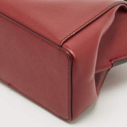 Cartier Dark Red Leather Mini C de Cartier Satchel