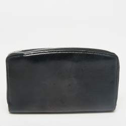 Pre Owned Cartier Black Leather Marcello de Cartier Continental Wallet