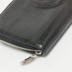 Pre Owned Cartier Black Leather Marcello de Cartier Continental Wallet