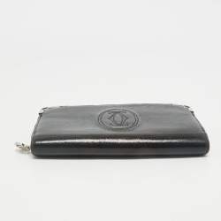 Pre Owned Cartier Black Leather Marcello de Cartier Continental Wallet
