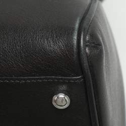 Cartier Black/Graphite Karung And Leather Medium Marcello de Cartier Bag