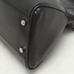Cartier Black/Graphite Karung And Leather Medium Marcello de Cartier Bag