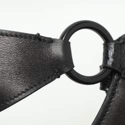 Cartier Black/Graphite Karung And Leather Medium Marcello de Cartier Bag