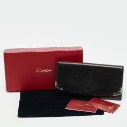 Cartier Black Leather Marcello de Cartier Flap Wallet